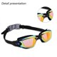 thumbnail image 3 of style 1 2 juegos de gafas de natación, gafas de natación galvanizadas antivaho, gafas de natación de silicona para adultos, gafas de natación para miopía, 3 of 5