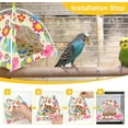 thumbnail image 2 of All-Season Bird Bed & Nest Tent with Dual-Sided Mat — Compact Hammock Cage Accessory for Budgies, Lovebirds, Finches, Parrotlets & Small Birds (Medium), 2 of 6
