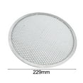thumbnail image 3 of LEFU Aluminum Pizza Screen Mesh Baking Tray Non-Stick Pasta Net Pizza Stone Oven Cooking Tool Round Bakeware for Home Bakery Restaurant 9 10 11 12 13 Inch, 3 of 10