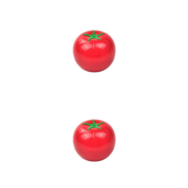 Bearachild Tazón de conservación portátil lindo a prueba de fugas forma vegetal refrigerador almacenamiento comida fruta fresca cuencos caja Tomate 2Conjunto