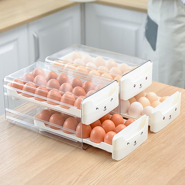 Dinestante de Huevo, Caja de Soporte de Almacenamiento de Huevos Fácil de Limpiar para el refrigerador