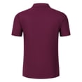 thumbnail image 5 of StSilkitty Men's 2 Piece Casual Outfits Solid Color Short Sleeve Collared V Neck Shirts and Drawstring Shorts Sets Lightweight Comfy Set, 5 of 6