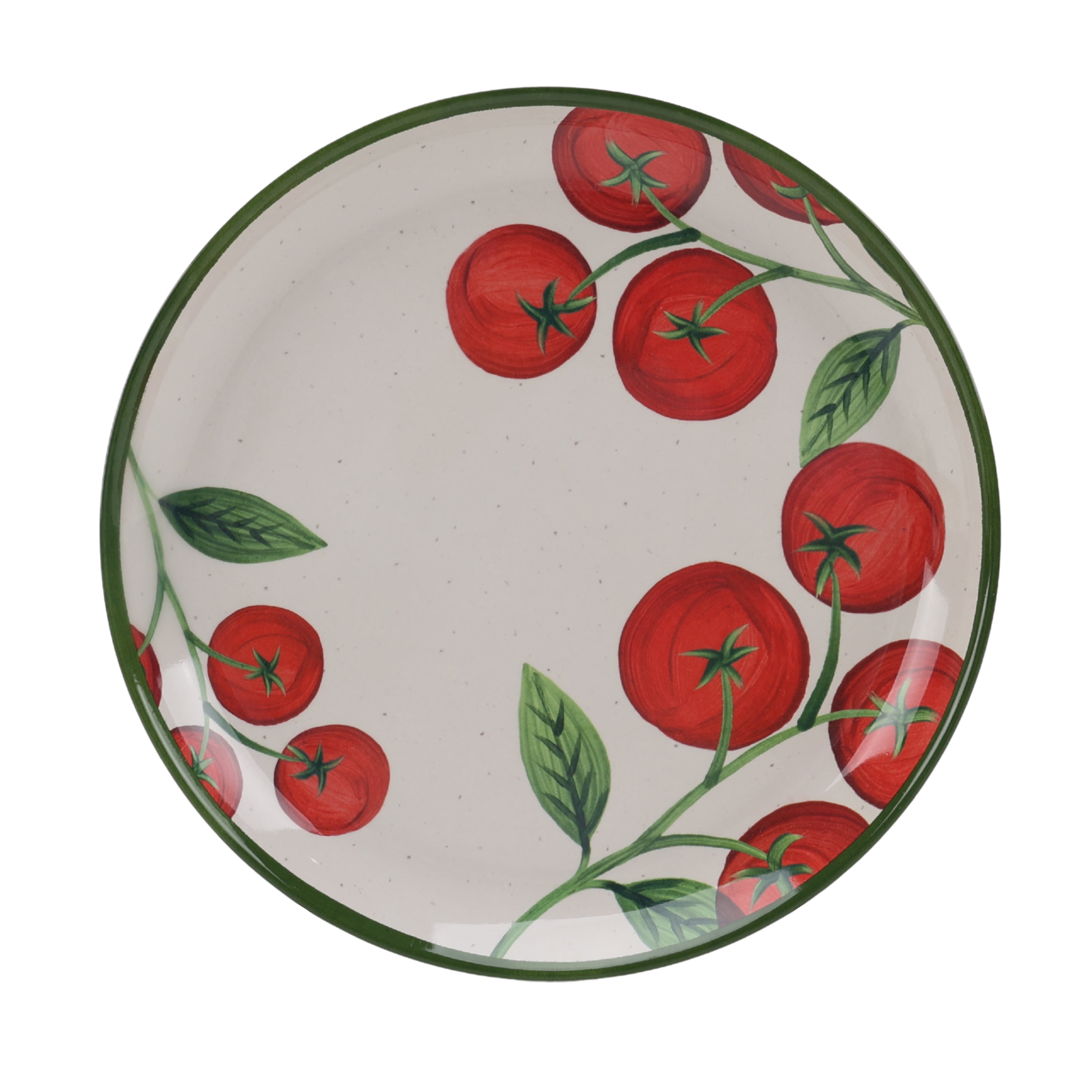 Better Homes and Gardens Bamboo Melamine Tomato Dinner Plate, 10.75 Inch, Red