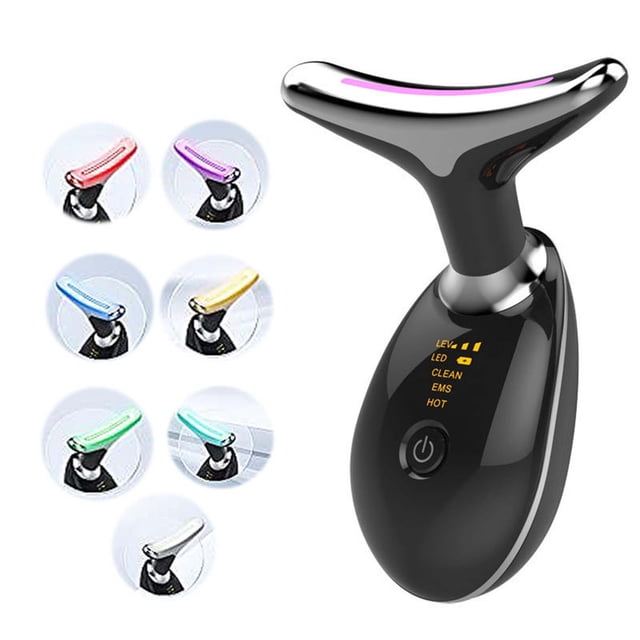 Pompotops Produits de Beauté en Liquidation, Cadeaux Beauté pour Femmes, Appareil de Beauté pour le Cou Visage avec Photons LED Raffermissant pour la Peau Réduction des Rides Appareil de Beauté pour le Cou