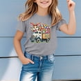 thumbnail image 2 of MIASHUI T-Shirts Graphiques de Pâques pour Garçons Doux Décontractés à Manches Courtes Hauts Colorés pour Enfants Gris, 3-4 Ans, 2 of 4
