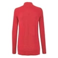 thumbnail image 3 of MBJ WSK926 Women Open Front Knit Cardigan XL CORAL, 3 of 4