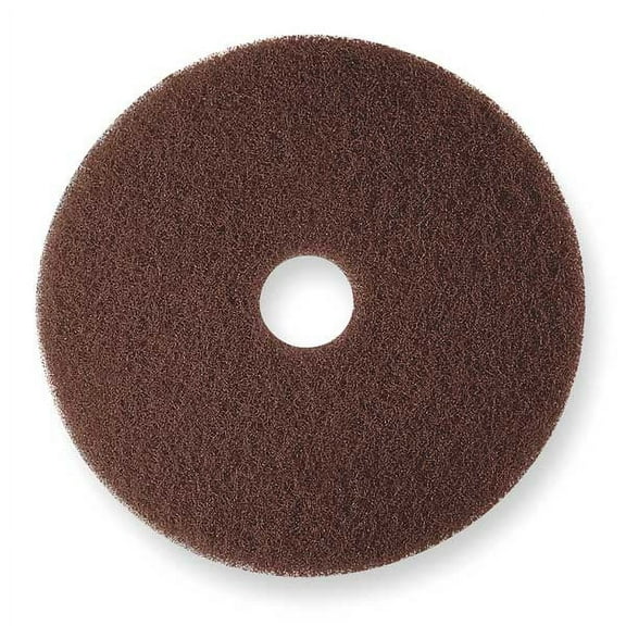 1Pack 3M 7100 Stripping Pad, 17 In, Brown, PK5