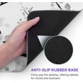thumbnail image 7 of Mouse Pad Gaming Keyboard Pad 31.5 x 11.8in Black White Cherry Blossom Anime Gaming Mouse Pad for Desk with Anti-Slip Rubber Base and Stitched Edges, Japanese Life Death Keyboard Mat, 7 of 7