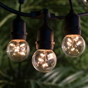Bulbrite Incandescent Outdoor Starlight String Light, Warm White, 48 Feet, 15 Lights