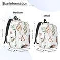 thumbnail image 3 of Rateoe Watercolor Ladybug Pattern Canvas College Laptop Backpack,Travel Daypack,Durable Rucksack Travel Notebook Bag School Backpack Book Bag for Men Women-Small, 3 of 7
