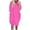 Hot Pink, variant on Pejock Women's Casual Loose Sundress Summer Short-Sleeve T-Shirt Dresses Oversized Women's Loose Tshirts Blouse with Pockets Solid Night Out Beach Midi Dress S-5XL