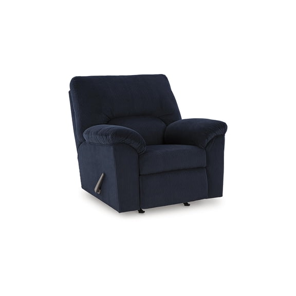 Signature Design by Ashley Furniture SimpleJoy Navy Recliner