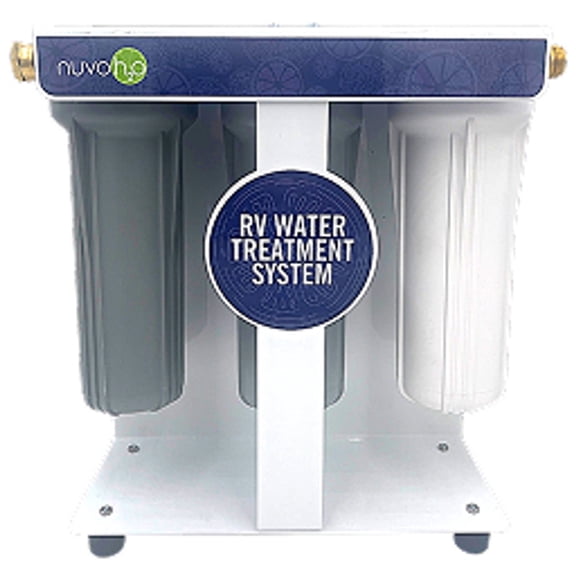 NuvoH2O RV Water Treatment System – Citrus-Based, Salt-Free Water Softening & Filtration System, Helps Reduce Scale & Sediment, Compact Design, 5,000-Gallon Capacity