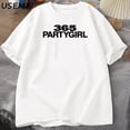 thumbnail image 4 of Charli XCX 365 Party Girl Brat camiseta mujeres hombres camiseta Y2K culto clásico Vintage camiseta pantalón corto Casual manga cuello redondo ropa de calle, 4 of 5
