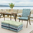 thumbnail image 3 of ARDEN Outdoor Dining Chair Cushion 20 x 20, Coastal Blue Geometric, 3 of 12