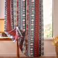 thumbnail image 6 of Curtainking Boho Curtain Panels Multicolor Floral Grommet Light Filtering Curtains 50 x 84 inch, 2 Panels, 6 of 10