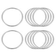thumbnail image 1 of Metal O Anillos, 15uds 50mm (1,97") ID 3,5mm Grosor Multiuso Sin-Soldar O-Anillo Hebilla para Artesanía Cinturón Monedero Bolsa Bolso Fabricación Herraje, Plateado Tono, 1 of 5