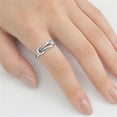 thumbnail image 4 of Women's Infinity Knot Ring .925 Sterling Silver Band Jewelry Female Male Unisex Size 8, 4 of 4