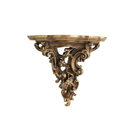 Resin Wall-mounted Carved Candle Holder European Style Nostalgic Wall Decoration Shelf