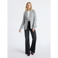 thumbnail image 3 of Free Assembly Women's Single Breasted Blazer with Ribbed Sweater Cuffs, Sizes XS-XXL, 3 of 7