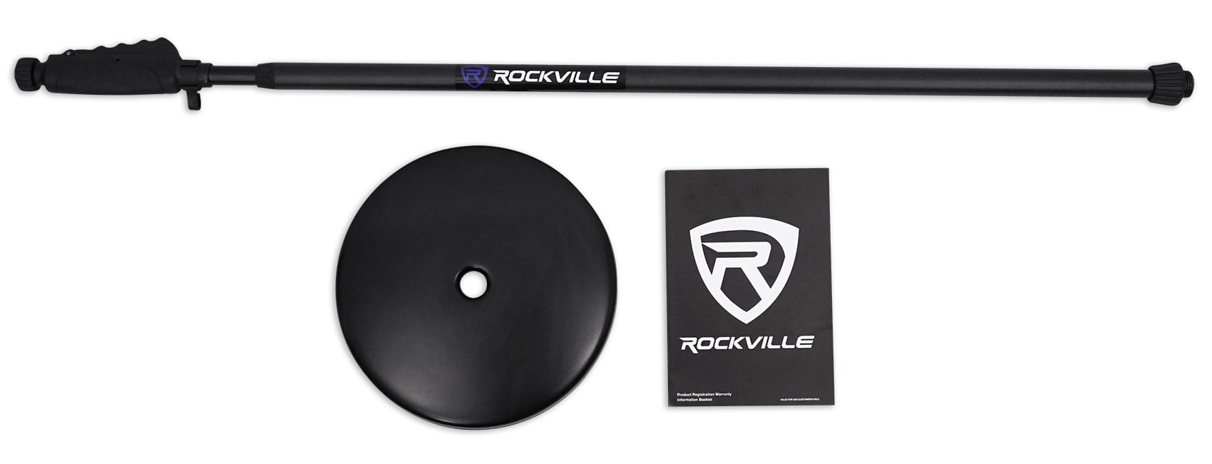 Rockville iPad/iPhone/Android/Tablet Youtube Karaoke Music Stand w/Round-Base
