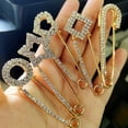 thumbnail image 3 of Shining Rhinestone Brooch Pin Simple Design Party Banquet Clothes Badge Clip Pin Sweater Shirt Decor BC18Y1009-4, 3 of 7