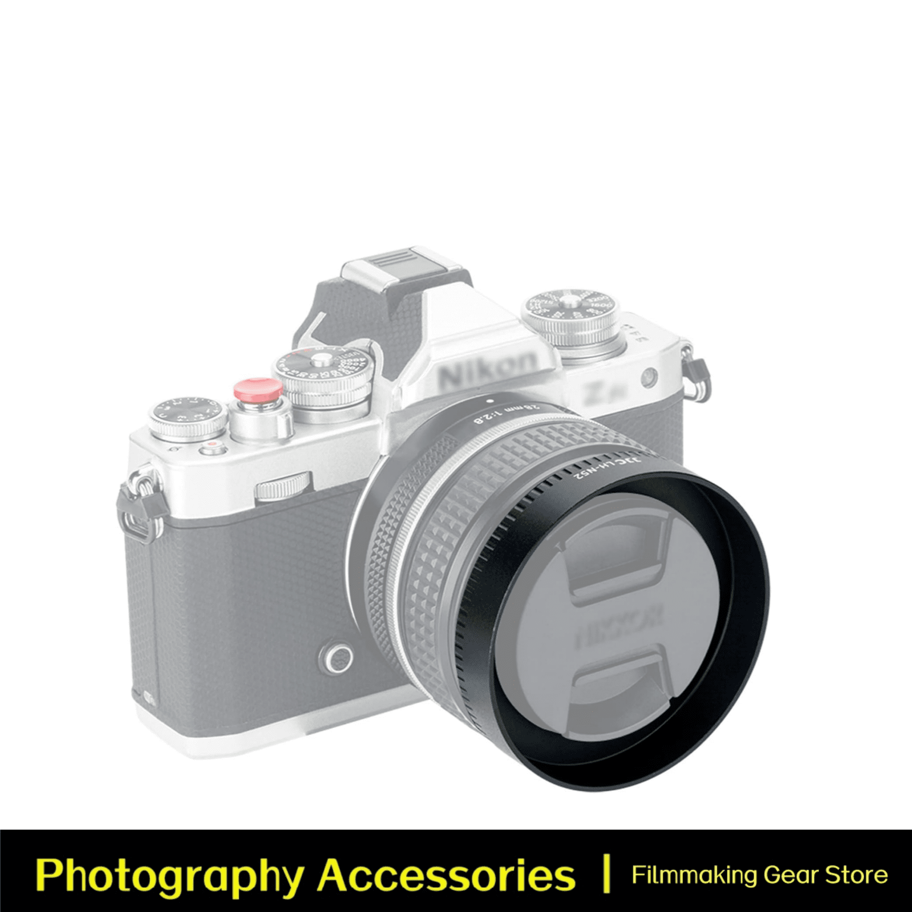 JJC LH-JXF35SII Silver Metal Square Bayonet Lens Hood for Fujinon