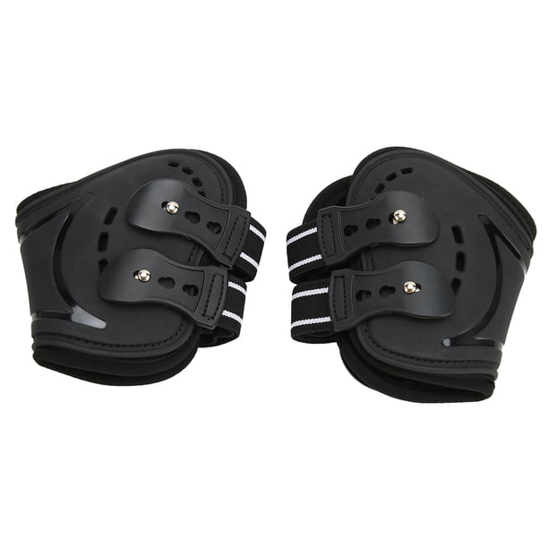 Protector De Menudillo De Caballo, Botas Protectoras De Pata Trasera De Caballo, Ligeras, Transpirables, Negras, Resistentes A Impactos, Para Entrenar Y Correr