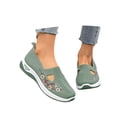 thumbnail image 3 of Women's On Casual Shoes Breathable Soft Sole Lightweight Shoes for Everyday Comfort Embroidered Detail Flat Shoes, 3 of 3