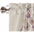 thumbnail image 5 of Coastal Christmas Kitchen Curtain 2 Panels Tiers Curtains 24 Inch Length, Xmas Tree Shell Starfish Rustic Curtains Rod Pocket Curtains Window Drapes Treatment Window Cafe Curtains, 5 of 5
