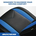 thumbnail image 4 of Skechers Sport Leather Car Seat Cover – Full Set Premium Comfort, Breathable Design, Universal Fit for Cars, SUVs, and Trucks - Blue, 4 of 10