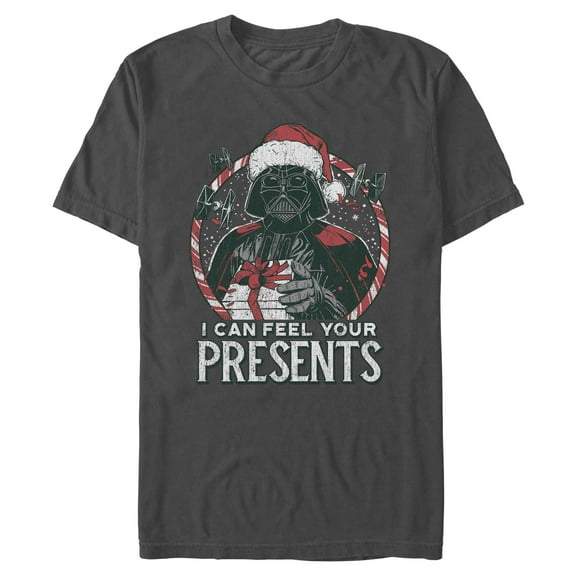 Mens Star Wars I Can Feel Your Presents T Shirt