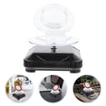 thumbnail image 1 of OUNONA 1 Set Solar Powered Rotating Display Turntable Black Round for Jewelry Sellers AA Battery Powered, 1 of 8