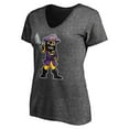thumbnail image 2 of Women's Charcoal ECU Pirates PeeDee Mark V-Neck T-Shirt, 2 of 3