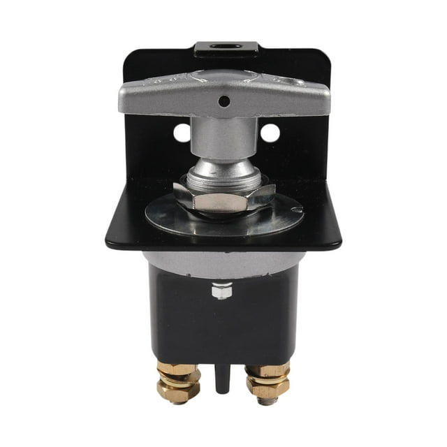 DYNWAVECA Battery Disconnect Switch with Lockout Plate Kill Switch Heavy Duty for RV Boat Accessories Fixed Handle Isolator 12V 24V 36V