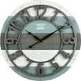 thumbnail image 2 of FirsTime & Co. Teal Shabby Planks Wall Clock, Farmhouse, Analog, 27 x 1.75 x 27 in, 2 of 4