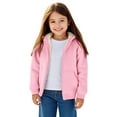 thumbnail image 6 of EnJoCho Girls Fleec𝖾 Lined Zip Hoodie Jacket Thick Warm Winter Coat with Pockets Kids Children Outerwear Cozy Pullover Sweatshirt Thermal Snowsuit Hooded Windproof Cold Weather Apparel, 6 of 7