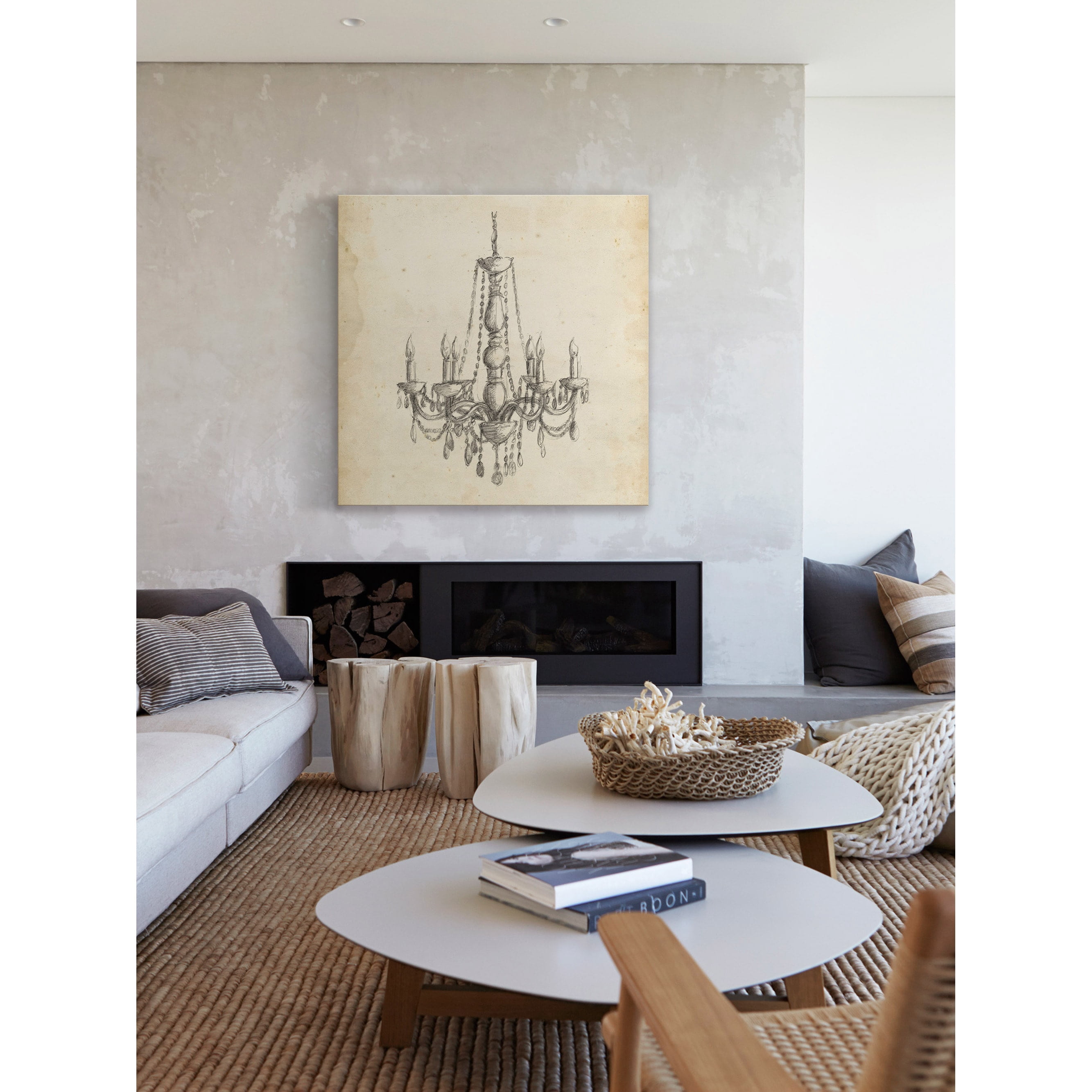 Marmont Hill "Classical Chandelier II" Painting Print on Wrapped Canvas