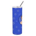 thumbnail image 2 of Carolines Treasures WDK1092TBL20 French Bulldog Fawn Design1  Stainless Steel 20 oz Skinny Tumbler Blue 20 oz multicolor, 2 of 4