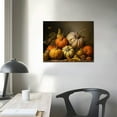 thumbnail image 3 of COMIO Farmhouse Fall Wall Art Pumpkin Still Life Painting Vintage Autumn Art Print Halloween Pumpkin Poster Vintage Rustic Fall Wall Art Autumn Pumpkin Picture Thanksgiving Art Prints, 3 of 4