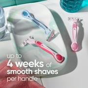 Gillette Venus Simply 3 Colors Disposable Female Razors, Pink, 8 Count
