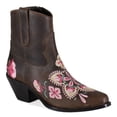thumbnail image 5 of Diba True Womens Cains Ville Embroidered Snip Toe Cowboy  Ankle Boots, 5 of 11