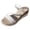 White, variant on Women's Bow Platform Sandals Classic Espadrilles Straw Open Toe Backless Dressy Shoes Lightweight Vacation Slides Sandal Beige Size 9