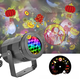 thumbnail image 1 of Luz LED de la fortuna de Año Nuevo, 16 patrones, luz decorativa navideña, luz de proyección de copo de nieve con atmósfera festiva giratoria colorida, luz de noche, 1 of 5