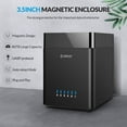thumbnail image 6 of ORICO 3.5/2.5 inch 5 Bay Hard Drive Docking Station USB C to SATA 5Gbps External Hard Drive Enclosure up to 5*16TB,Built-in Fan for Data Backup, 6 of 9