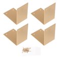 thumbnail image 4 of Miangastore Attelle d'Angle en Laiton Doré 4 Pcs 2.4x2.4in, 4 of 9
