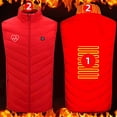 thumbnail image 2 of Heated Jackets for Men,Mens Heated Jacket,Unisex Zipper Single Control 2 Heating Cotton Jacket Heated Usb Charging Version,Heated Jacket for Men,Usb Charging Block, 2 of 8