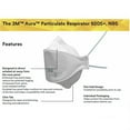 thumbnail image 7 of 3M Aura 9205 +, N95 ,Clean and dust proof 40 / Pack, White, 7 of 7