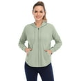 thumbnail image 3 of Women's Jacket Lightweight Full Zip Hoodie with Pockets Sports Outdoor UPF 50+, 3 of 7