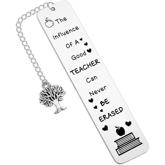 2026 Teacher Appreciation Gifts Bookmark, Graduation Teacher Thank You Gifts Metal Bookmarks for Women Men Christmas Back to School End of Year Retirement Gifts for Teacher from Student
